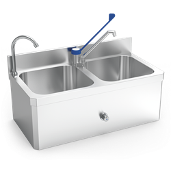 Conjunto lavamanos y fregadero mural XS