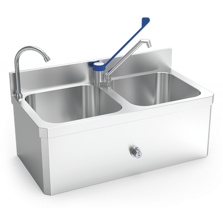 Conjunto lavamanos y fregadero mural XS