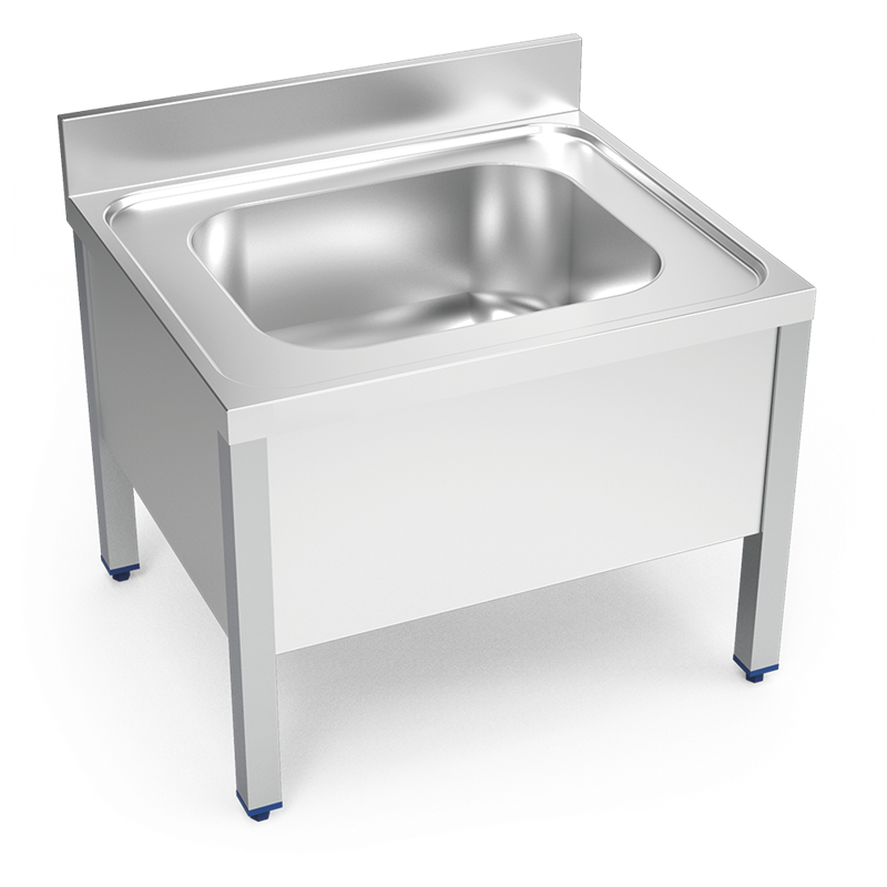 Fregadero vertedero 1C 700x600x550 mm.