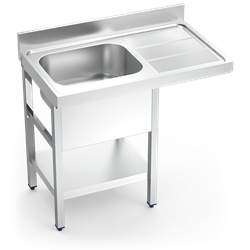 Fregadero para lavavajillas 1C,ED 1200x600x890 mm.