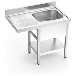 Fregadero para lavavajillas 1C,EI 1200x600x890 mm.