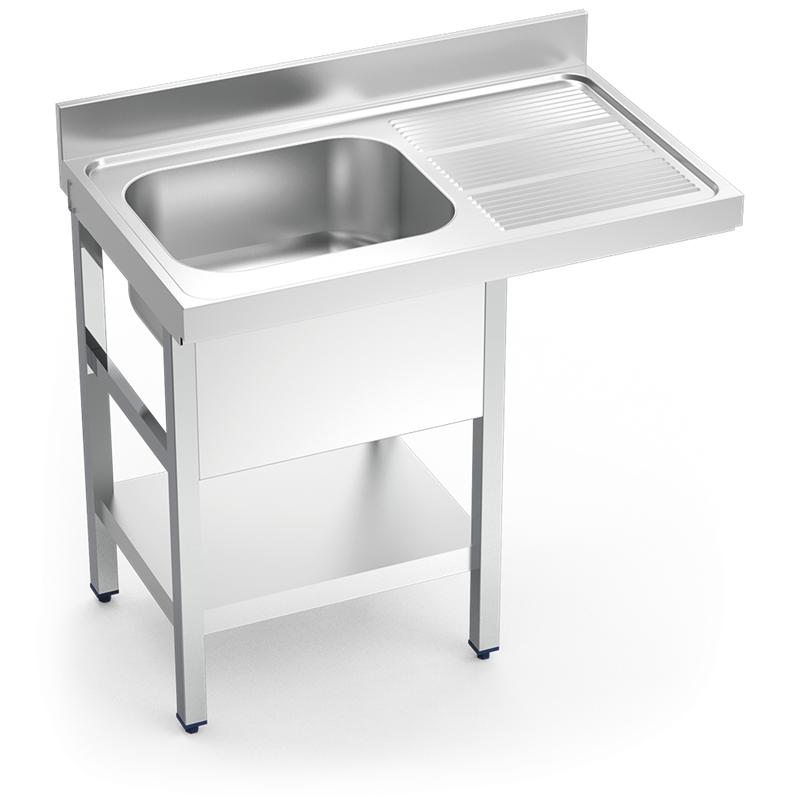 Fregadero para lavavajillas 1C,ED 1200x700x890 mm.