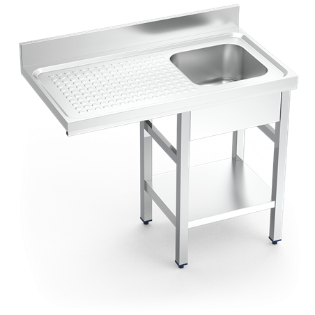 Fregadero para lavavasos 1C,EI 1000x550x850 mm.