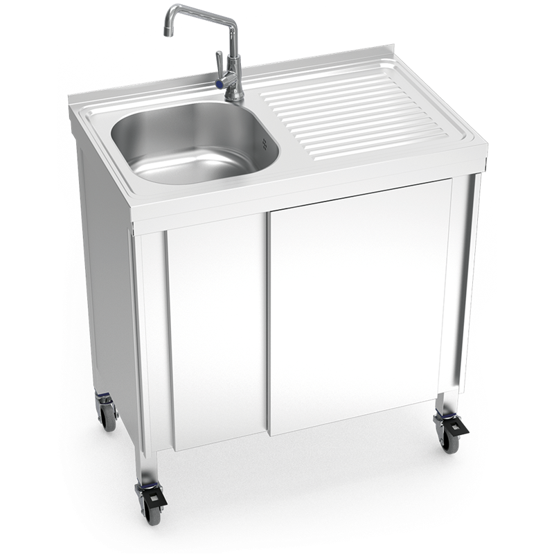 Fregadero portátil automático agua fría 800x500x865 mm