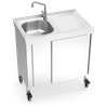 Fregadero portátil automático agua fría 800x500x865 mm