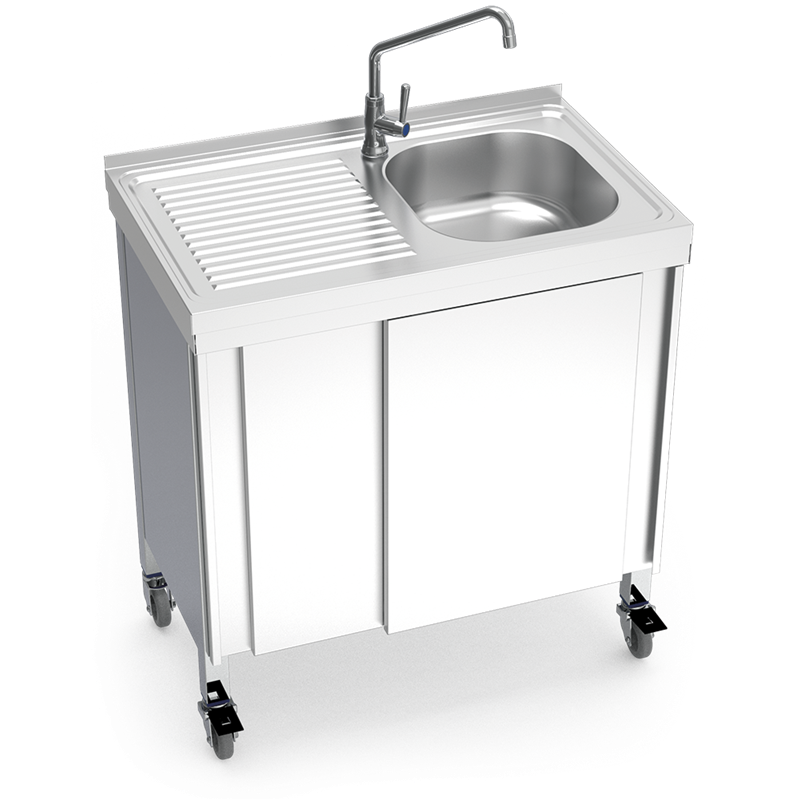 Fregadero portátil automático agua fría 800x500x865 mm