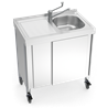 Fregadero portátil automático agua fría y caliente 800x500x865 mm