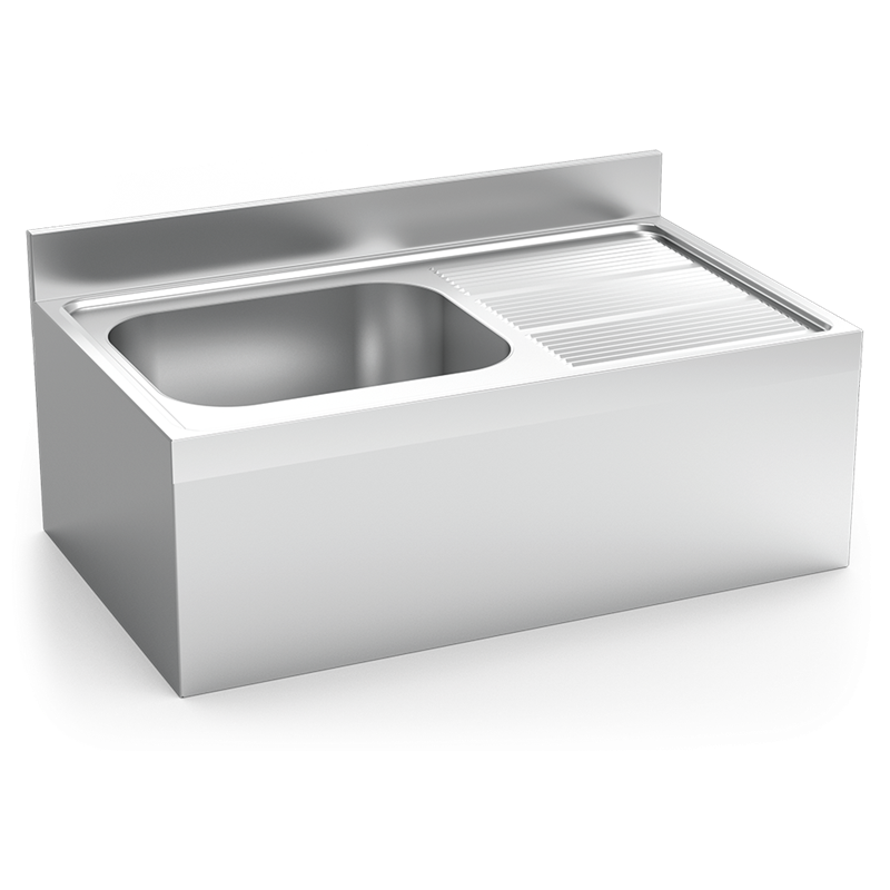 Fregadero colg.c/faldón 1C,ED 1000x600x355 mm.