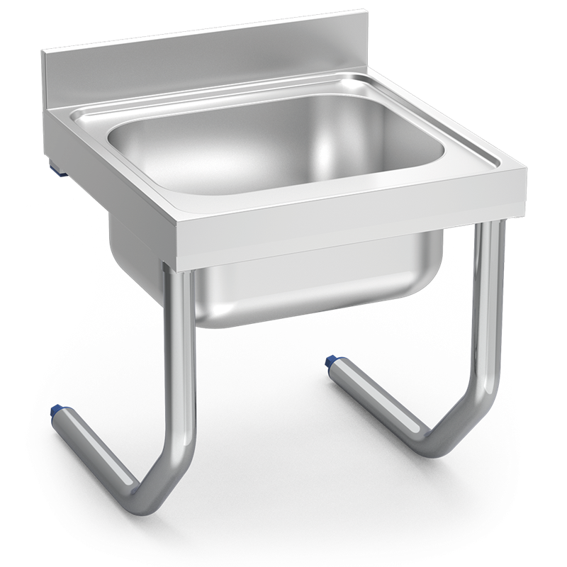 Fregadero colg.c/palomillas 1C 700x700x300 mm.