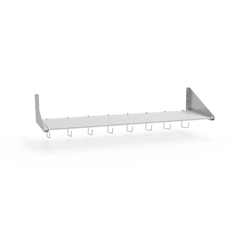 Estante mural portabarquetas 1200x400x300 mm.