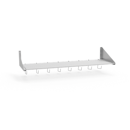 Estante mural portabarquetas 1200x400x300 mm.