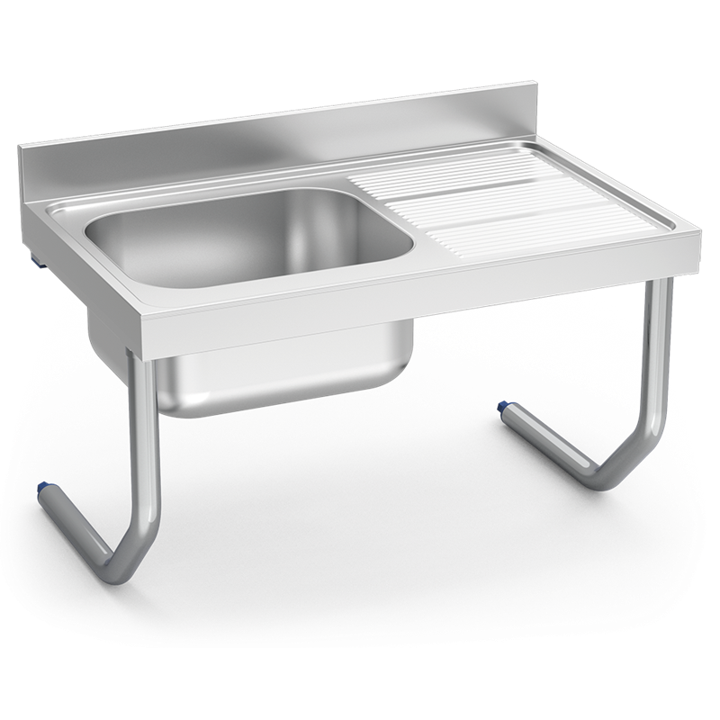 Fregadero colg.c/palomillas 1C,ED 1400x700x320 mm.