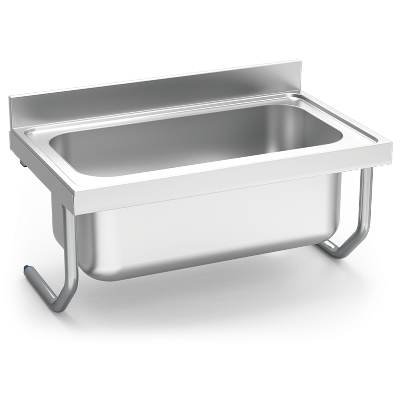 Fregadero colg.c/palomillas 1C 1000x700x350 mm.