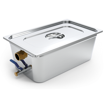 Trampa de grasas acero inoxidable bajo fregadero