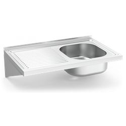 Fregadero colg. c/cartelas 1C,EI 800x500x205 mm.