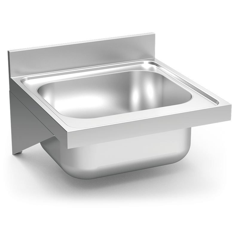 Fregadero colgante con cartelas 1C 700x600x325 mm.