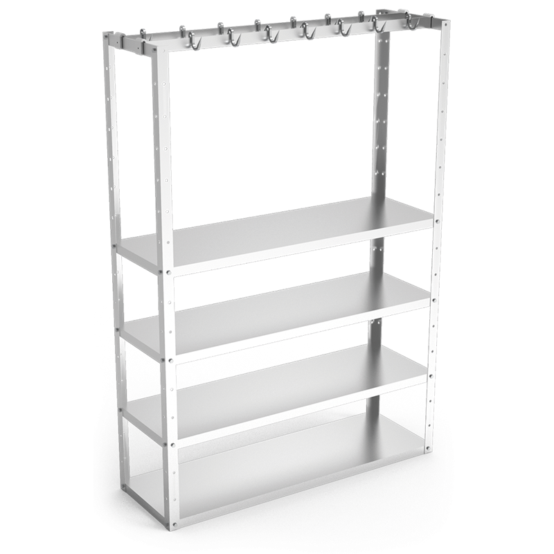 Kit de una pletina para estantería 1200x300 mm.