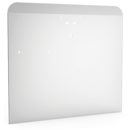 Peto postizo perforado para acoplar a lavamanos de 450 mm.