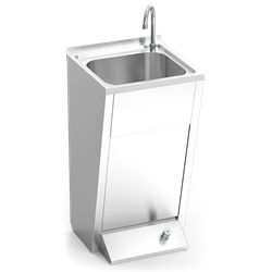 Lavamanos registrable c/pedestal un pulsador