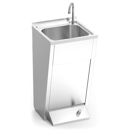 Lavamanos registrable c/pedestal un pulsador