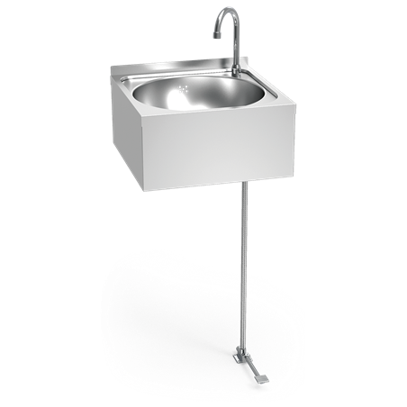 Lavamanos mural c/pedal