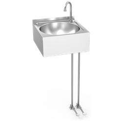 Lavamanos mural c/doble pedal