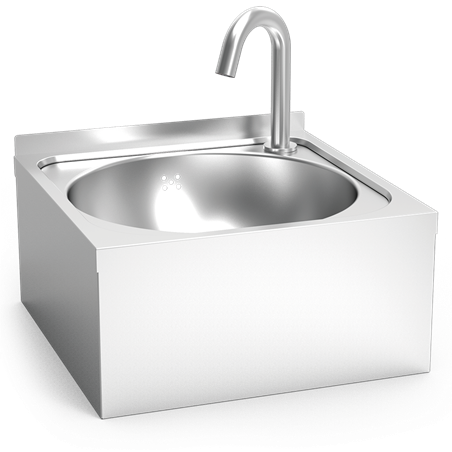 Lavamanos mural electrónico a pilas