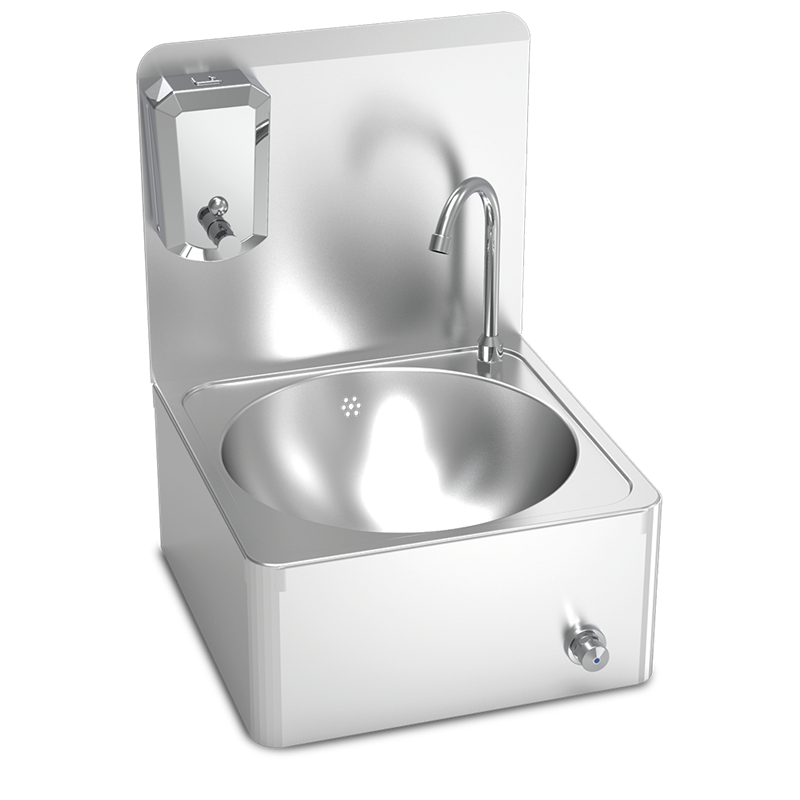 Lavamanos mural de rodilla esquinas redondas