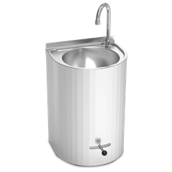 Lavamanos mural de palanca