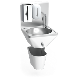 Lavamanos integral mural de rodilla