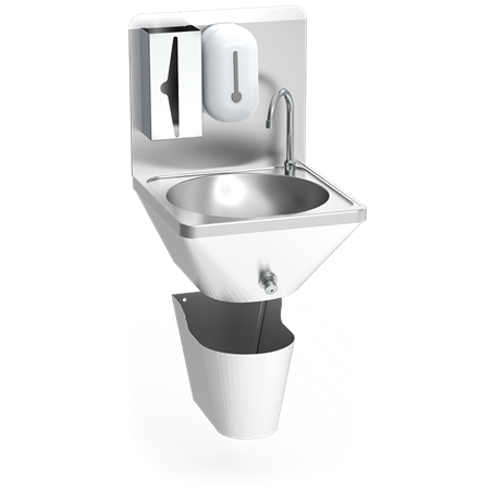 Lavamanos integral mural de rodilla