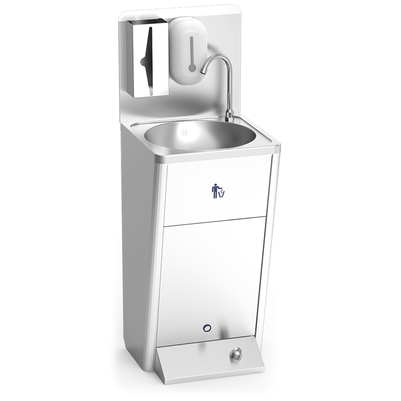 Lavamanos integral registrable un pulsador