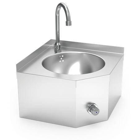 Lavamanos mural de esquina rodilla serie XS