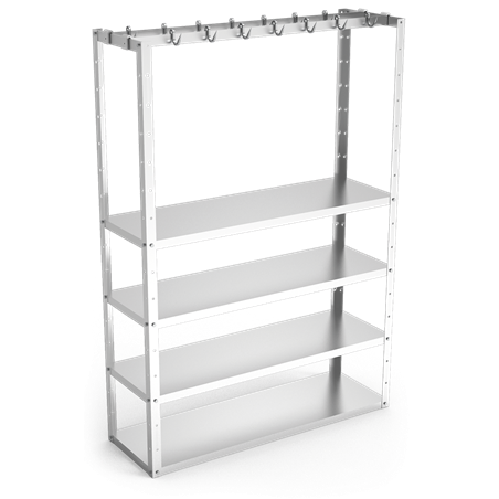 Kit de una pletina para estantería 1200x400 mm.