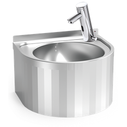 Lavamanos mural electrónico con selector de temperatura,