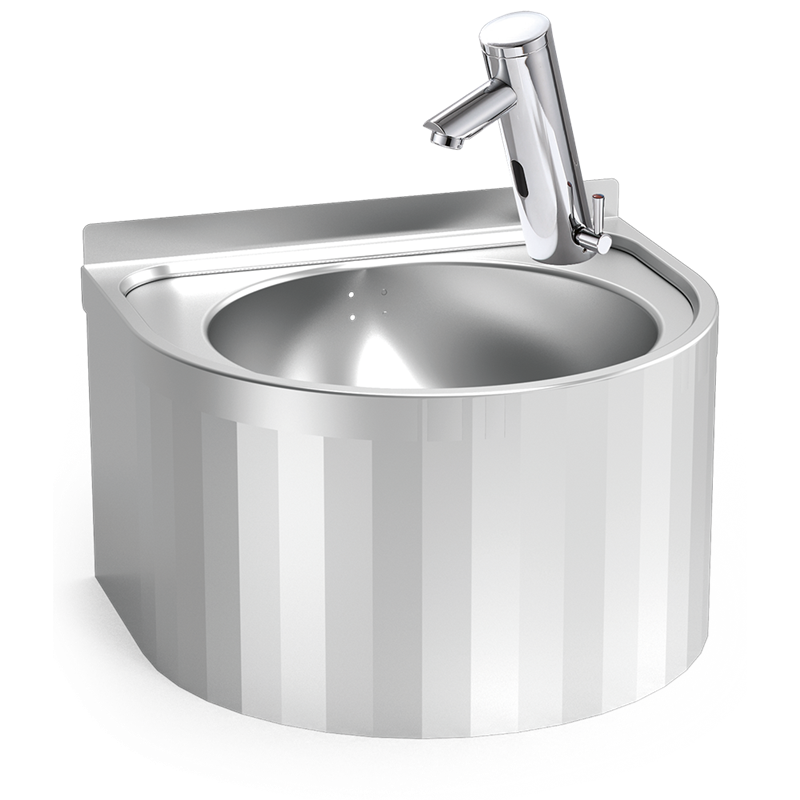 Lavamanos mural electrónico con selector de temperatura,