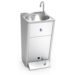 Lavamanos registrable autónomo eléctrico un pulsador agua fría