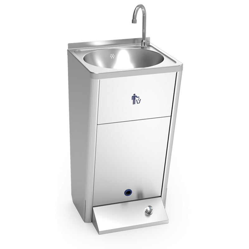 Lavamanos registrable autónomo eléctrico un pulsador agua fría
