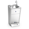 Lavamanos registrable autónomo eléctrico un pulsador agua fría