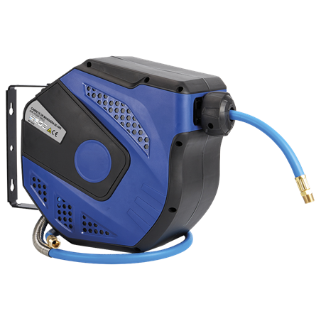 Grifo manguera enrollable profesional.  Serie Básico. 3/8" L13 mts.