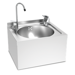 Fuente de agua de fijación mural 350x300x200 mm.