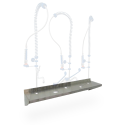 Expositor mural de grifería 1250x300x245 mm.