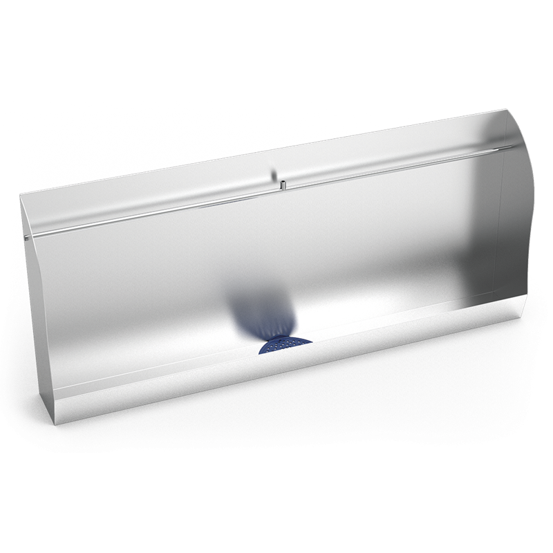 Urinario colectivo 1575x217x670 mm.